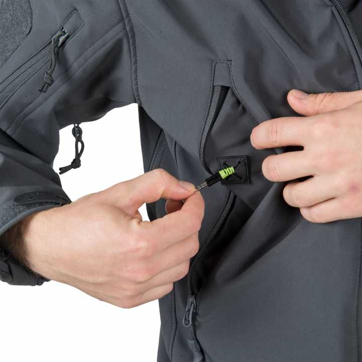 Jacke Gunfighter - Shark Skin Windblocker grau