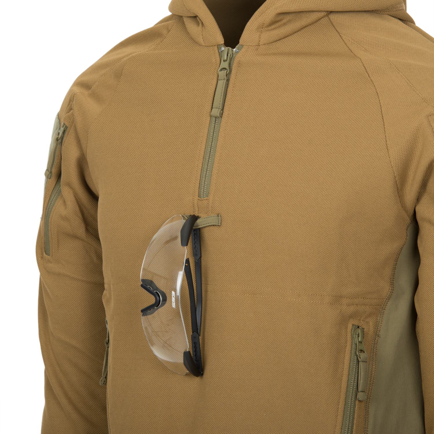 Range Hoodie TopCool coyote/adaptive green