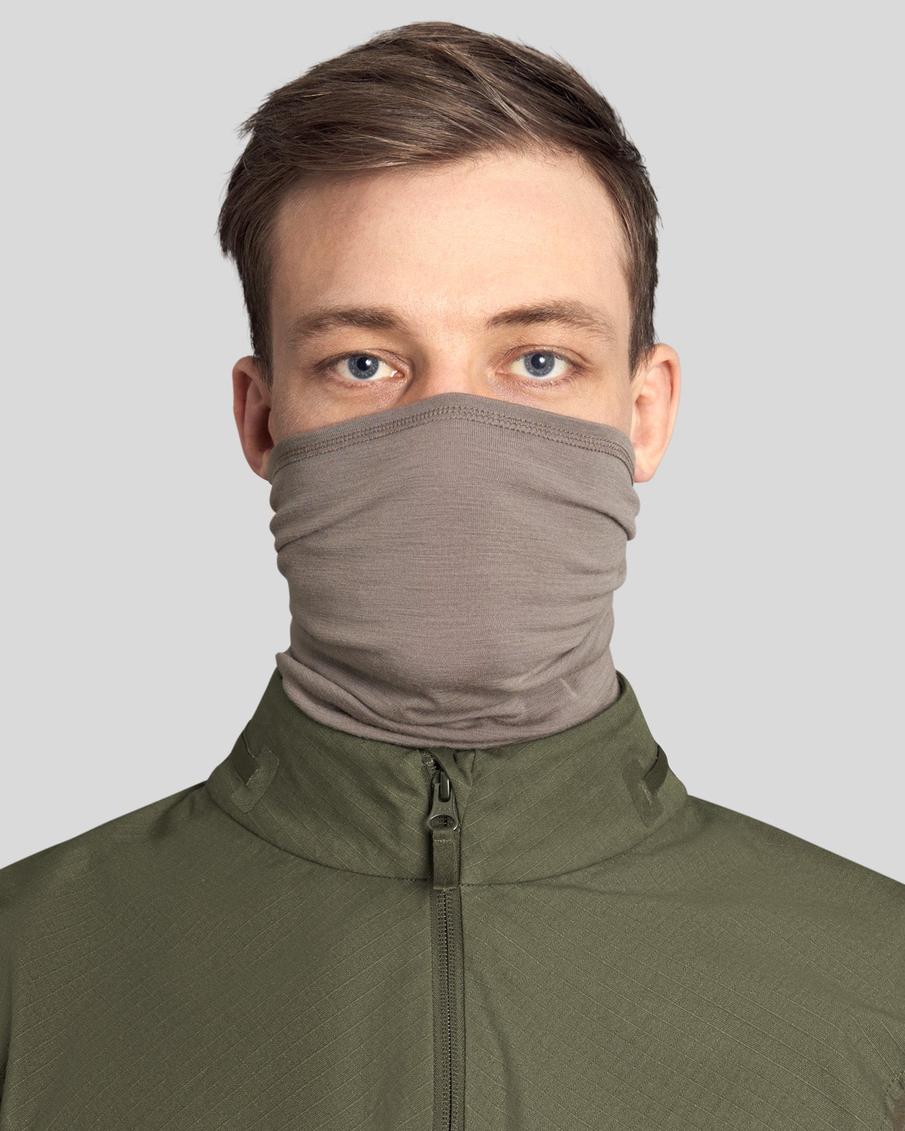 Merino Neck Gaitor grey