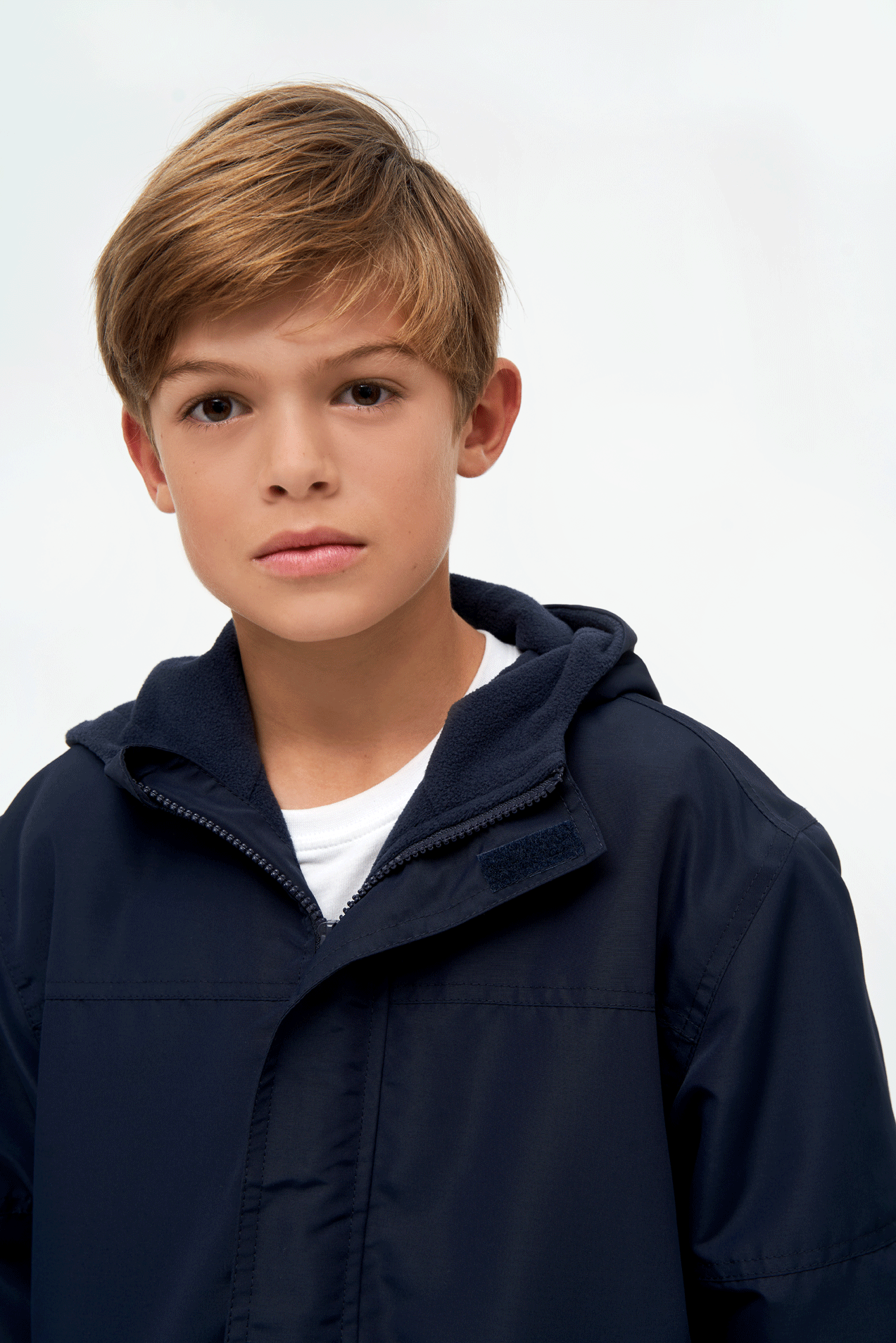Kids Windbreaker Frontzip navy