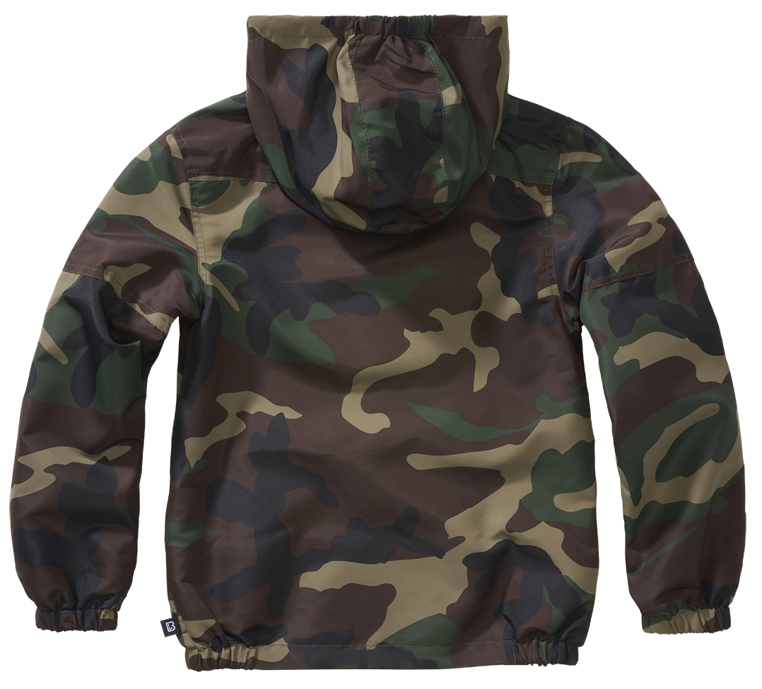 Kids Summerwindbreaker Frontzip woodland