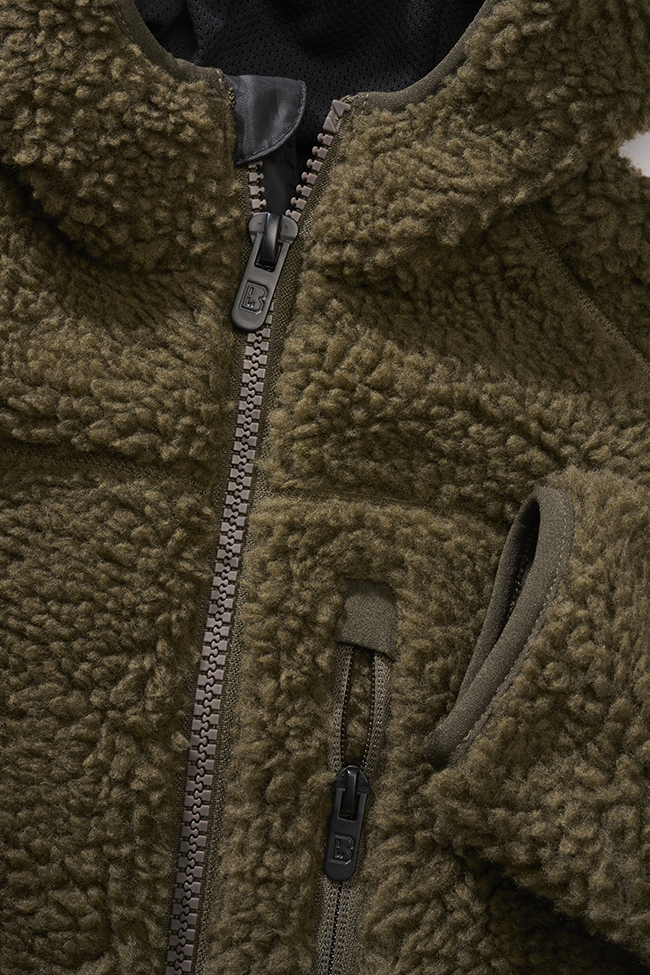 Kids Teddyfleecejacket hood olive