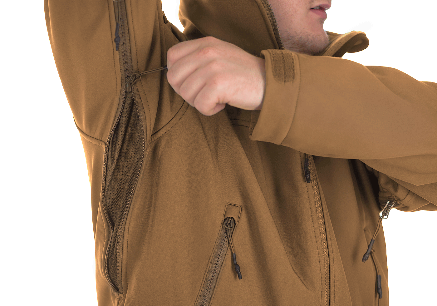 T.O.R.D. Softshell Hoody AR coyote