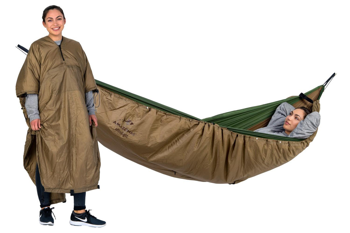 amazonas hängematte underquilt 2-in-1 Underquilt-Poncho – Coyote Waist:38