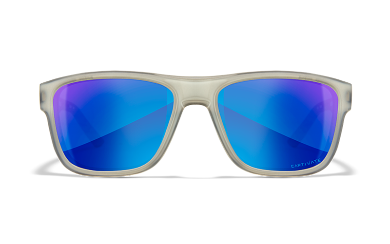 WX OVATION Blau Spiegel/Matt Hellgrau - Polarisierend