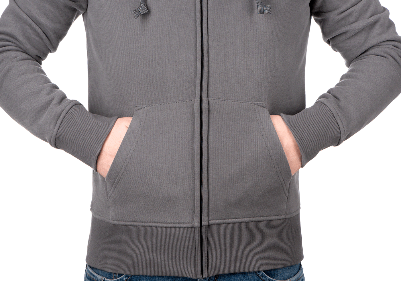 CG Logo Zip Hoodie wolf grey