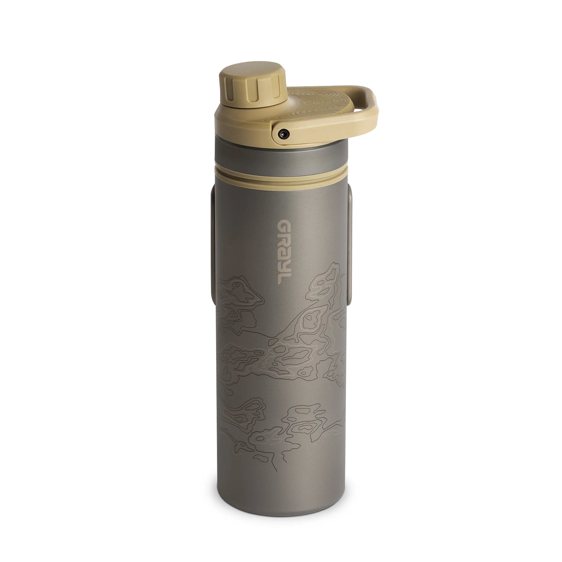 UltraPress 500ml Wasserfilter Titanium desert tan