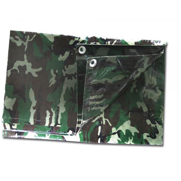 Mil-Tec Abdeckplane PE 190x300 Tarp – Woodland