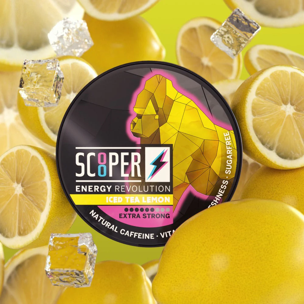 Nikotinfreier Koffein Snus Energy Iced Tea Lemon 1x Dose