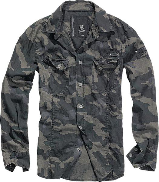 Hemd Slim-Fit Shirt camo dark