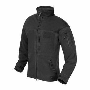 Infantry Fleece Jacke, schwarz