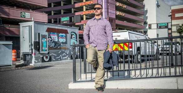 Covert Carry Long Shirt grau