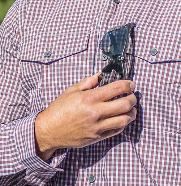 Covert Carry Long Shirt blau