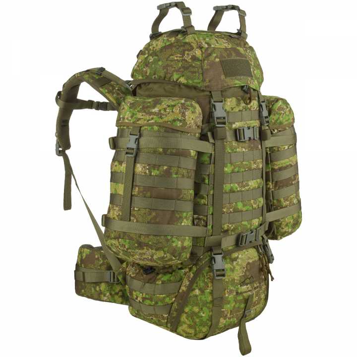 Raccoon 65l Rucksack pencott green zone