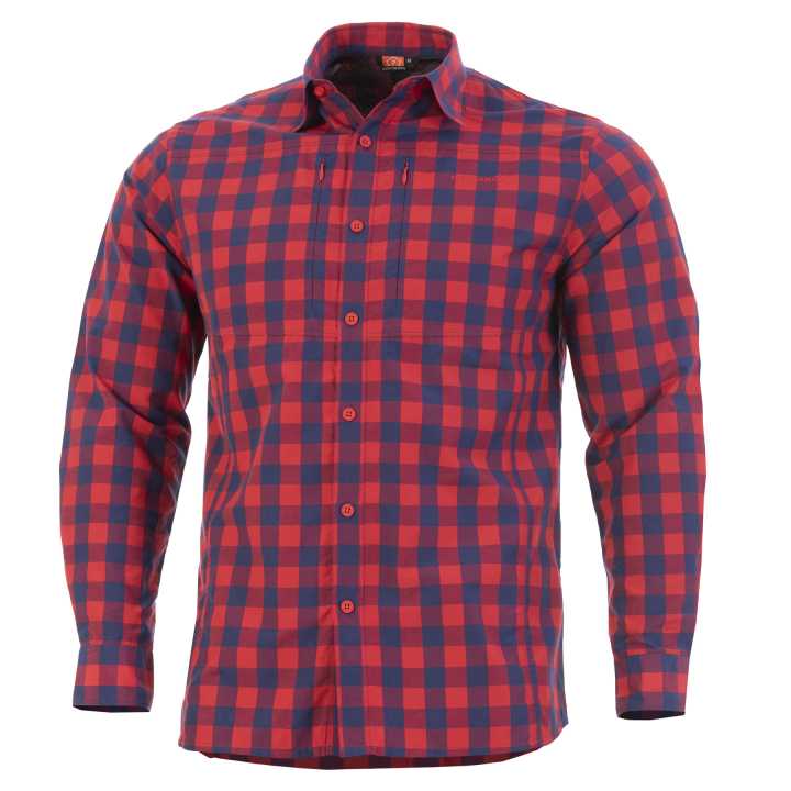 QT taktisches Shirt rot kariert