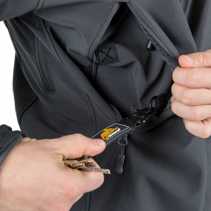 Jacke Gunfighter - Shark Skin Windblocker grau
