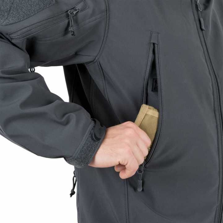 Jacke Gunfighter - Shark Skin Windblocker grau
