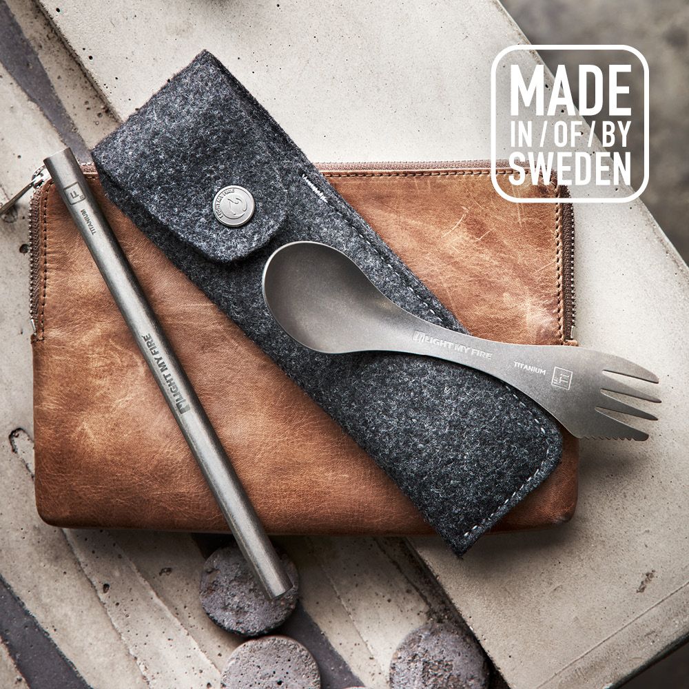 Spork´n Straw Kit Titanium