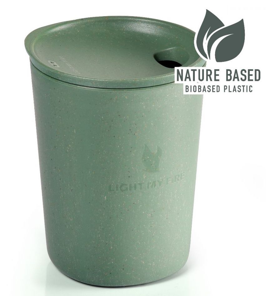 Becher mit Deckel original green