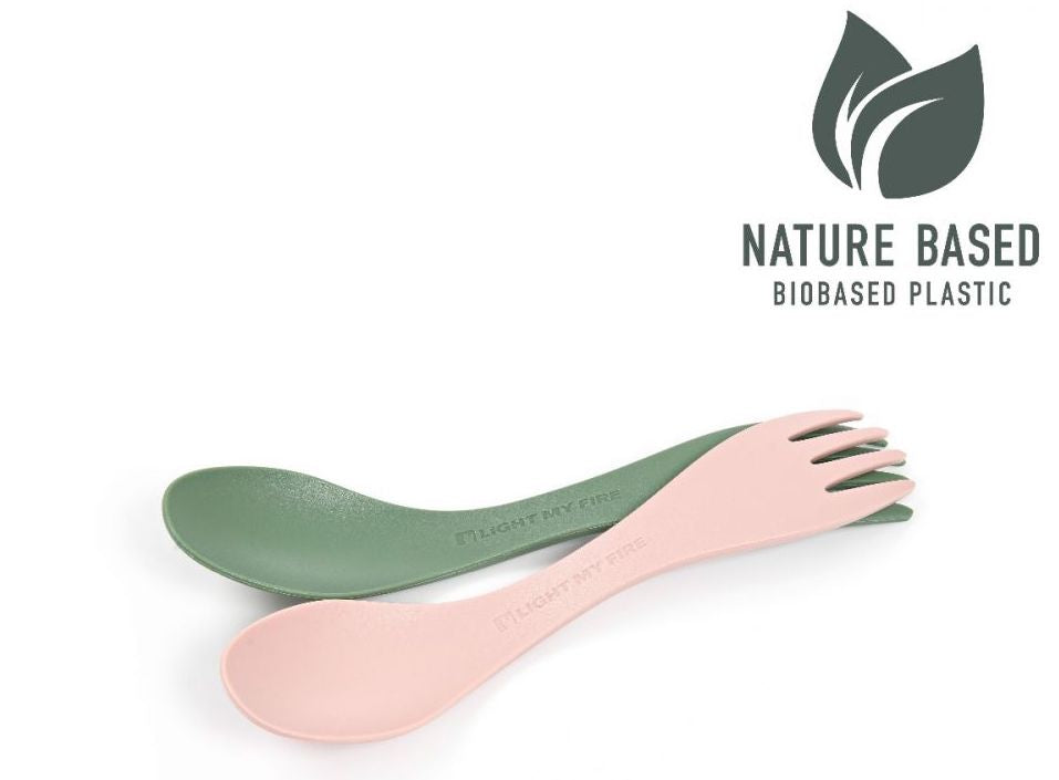 Spork klein 2-pack green/pink
