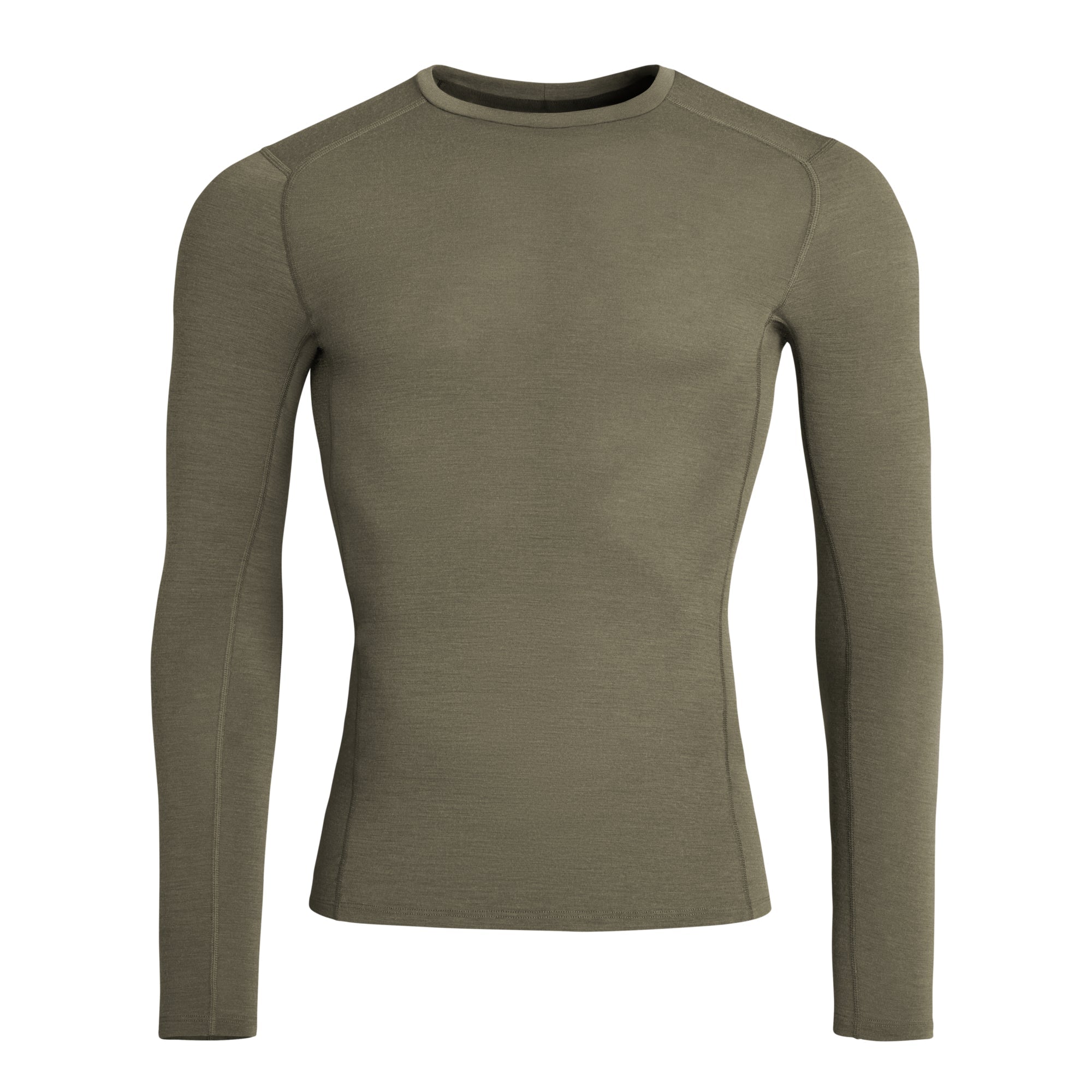 Merino Slim LS Shirt FR olive green