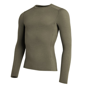 Merino Slim LS Shirt FR stone grey