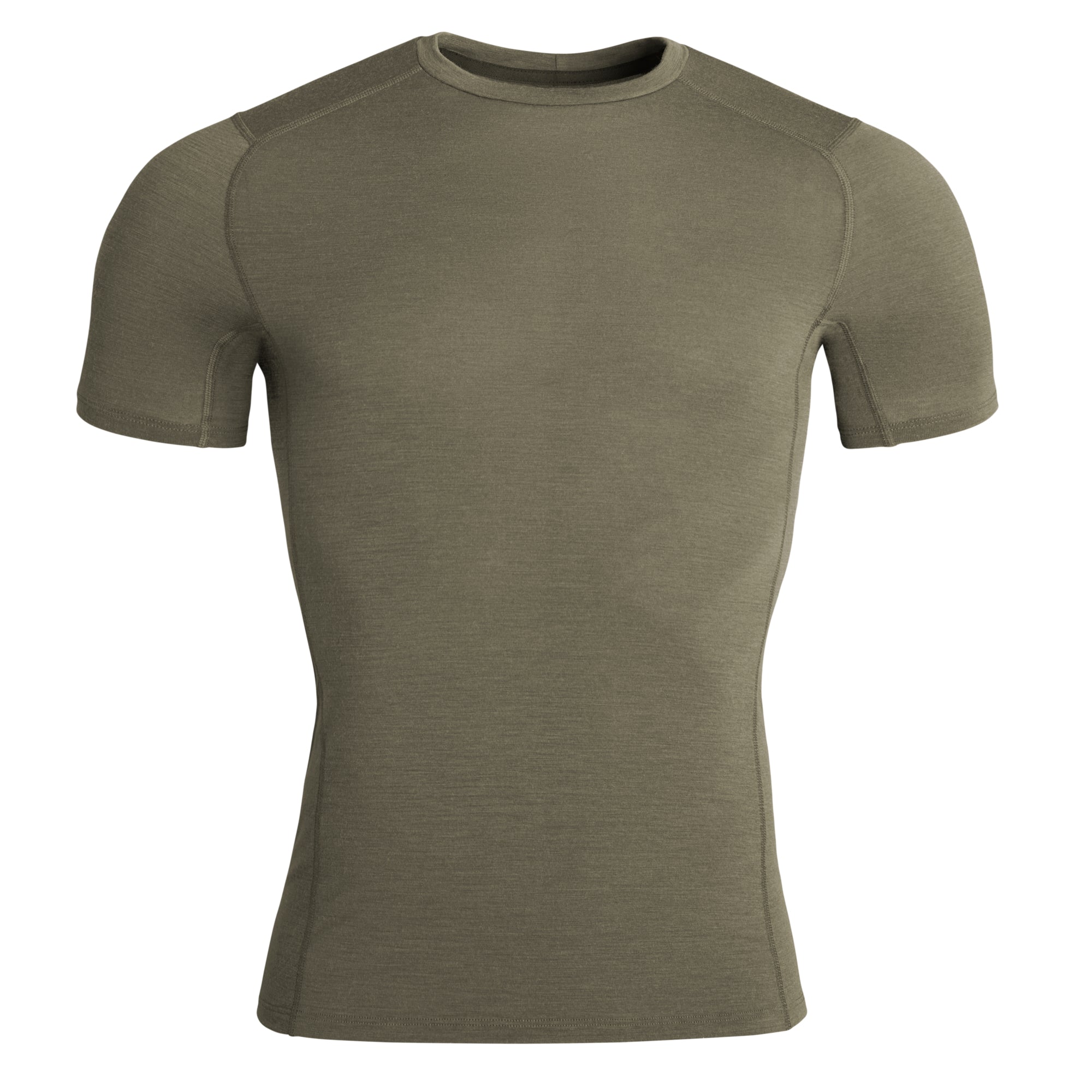 Merino Slim T-Shirt FR stone grey