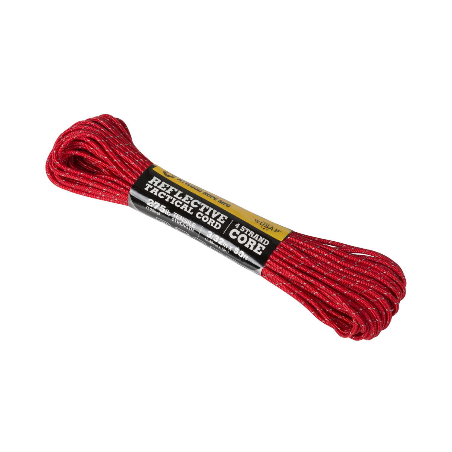 Tactical Reflective Cord (50ft) - Red