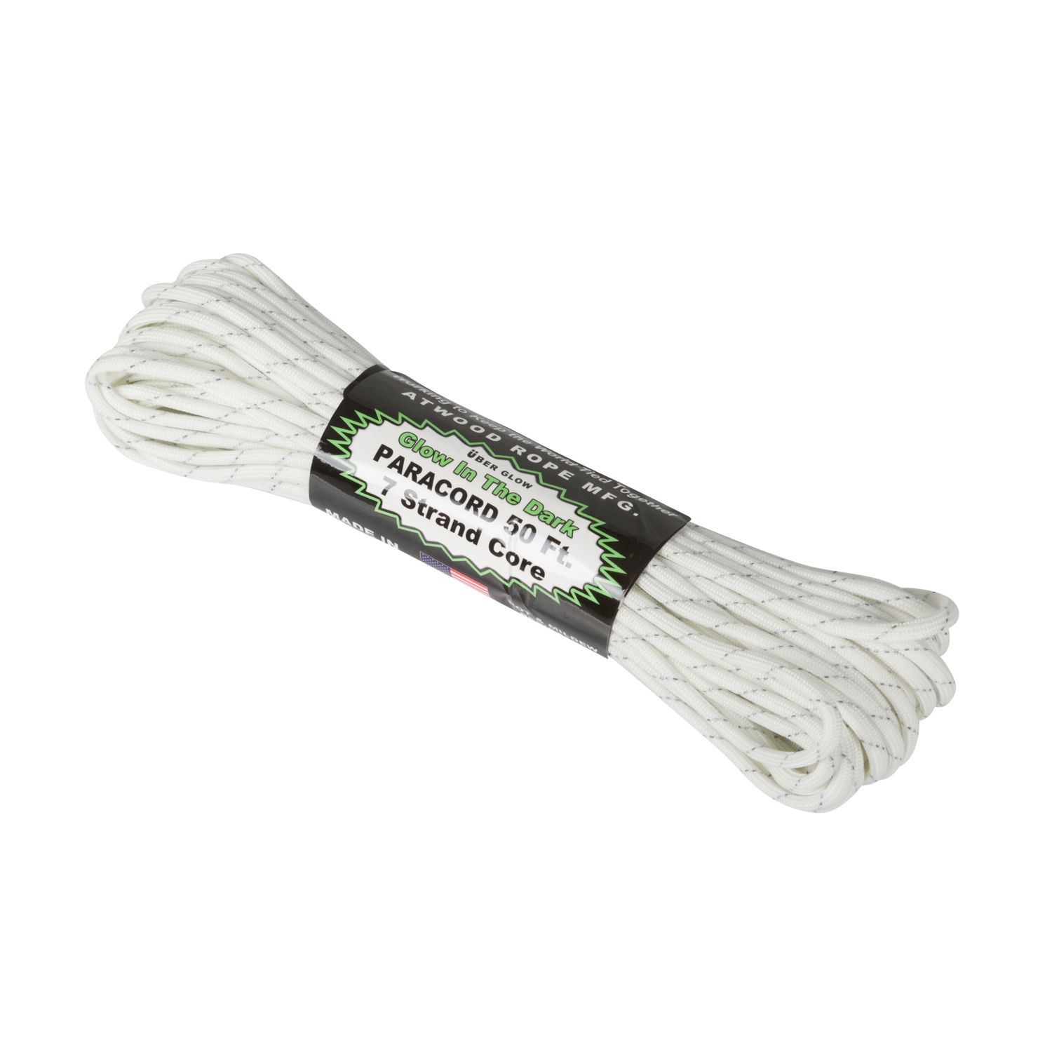 Uber Glow Reflective Cord (50ft) White