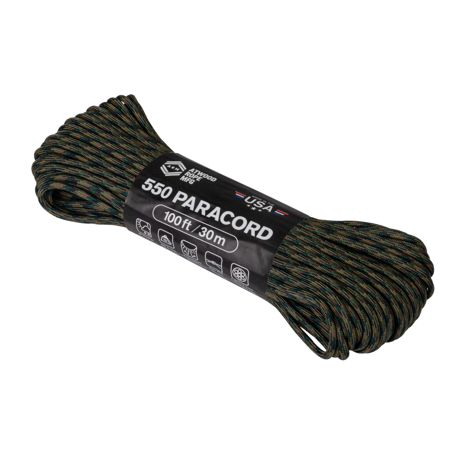 550 Paracord (100ft) Woodland