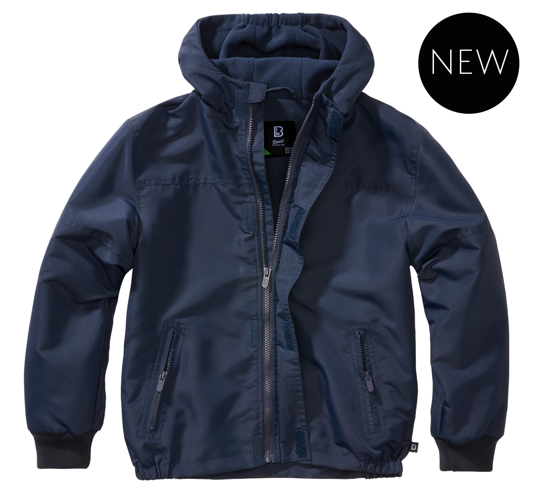 Kids Windbreaker Frontzip navy