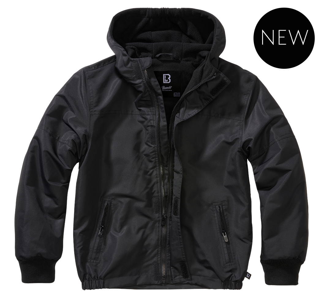 Kids Windbreaker Frontzip black