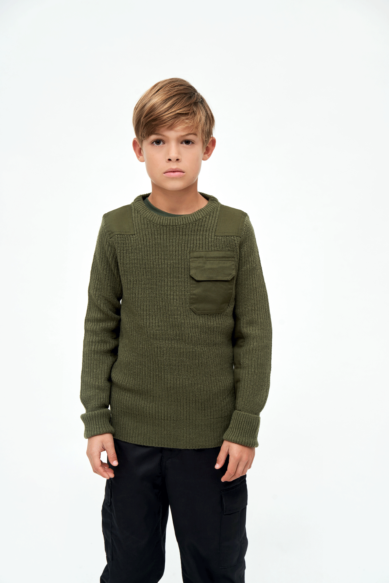 Kids BW Pullover olive
