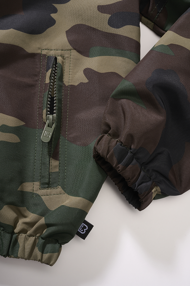 Kids Summerwindbreaker Frontzip woodland