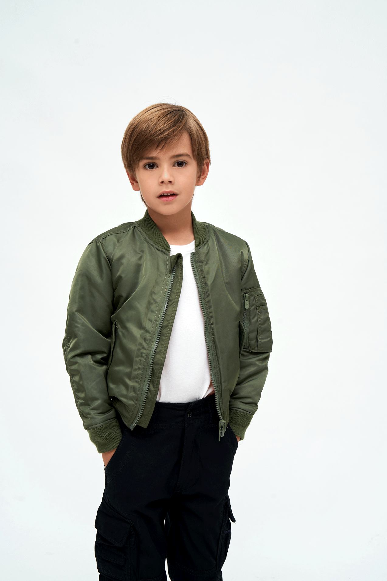 Kids MA1 Jacket olive