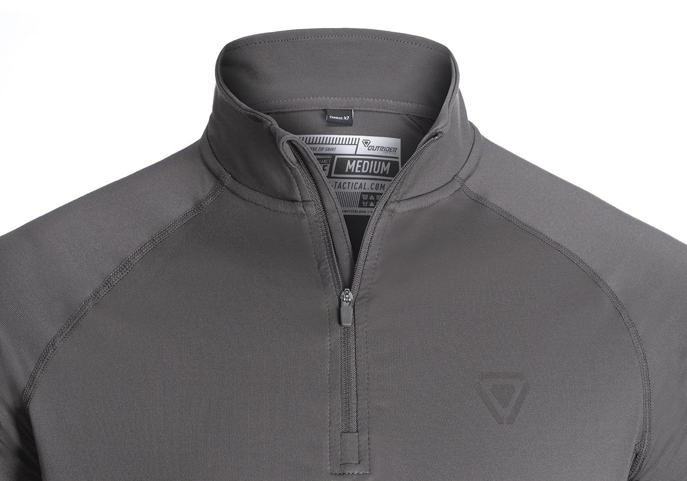 T.O.R.D. Long Sleeve Zip Shirt wolf grey