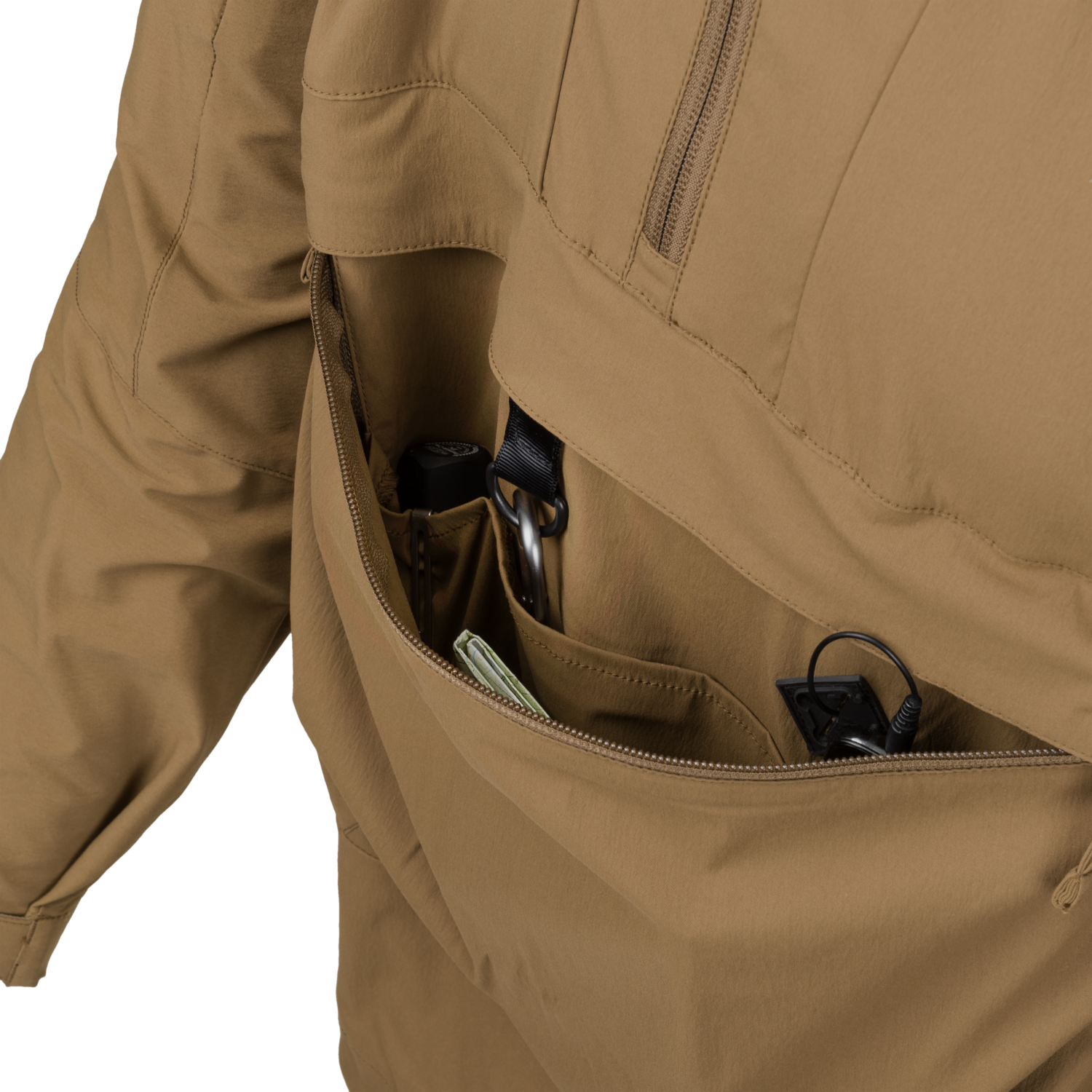 MISTRAL Anorak Jacket - Soft Shell - Mud Brown