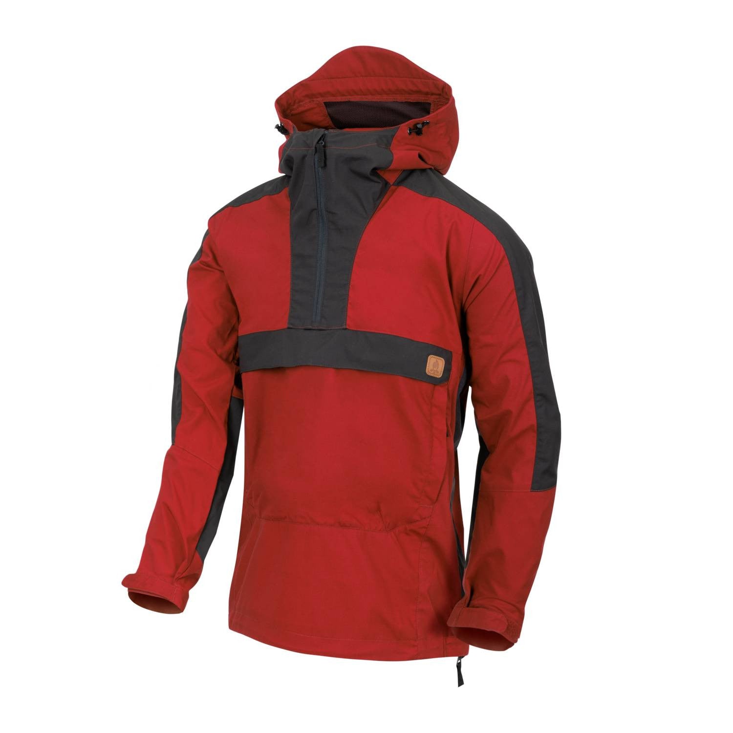 WOODSMAN Anorak Jacke - crimson sky / ash grey