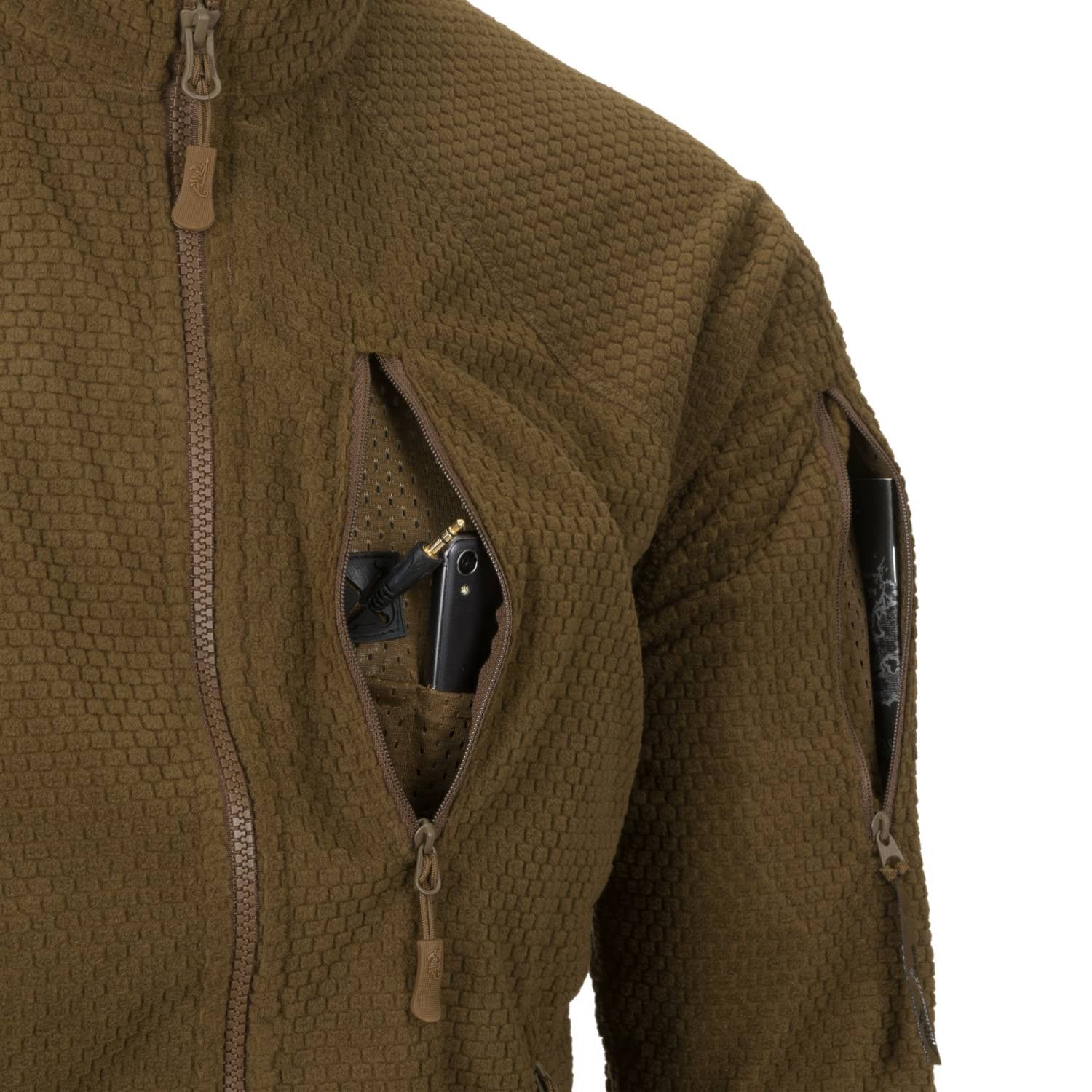 Alpha Tactical Jacket navy blue - Grid Fleece