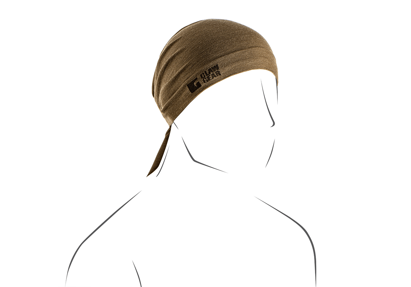 Merino Seamless Neck Gaiter Long stonegrey olive