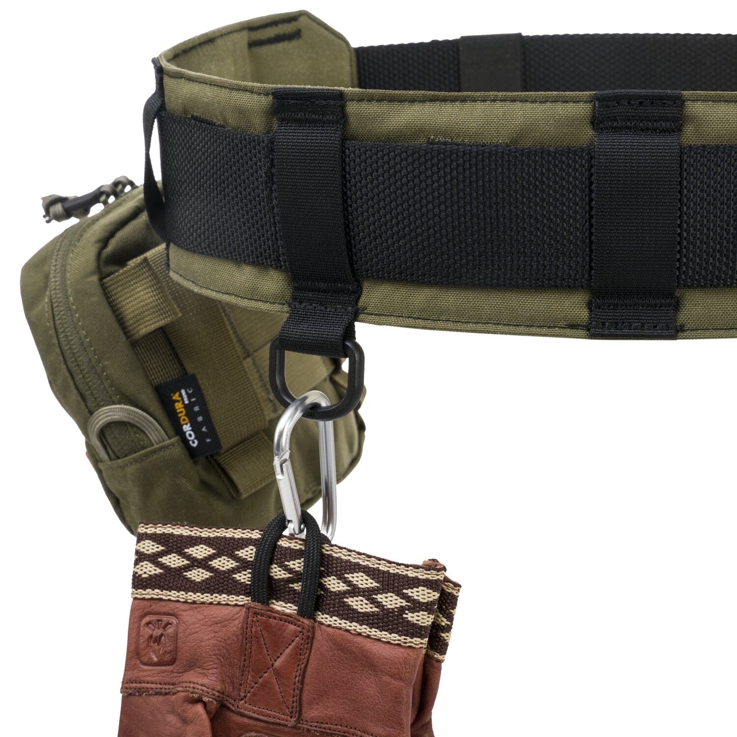 Forester Bushcraft Belt - earth brown/black