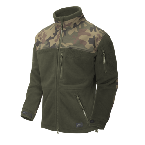 Infantry Jacket Fleece olive green / pl woodland