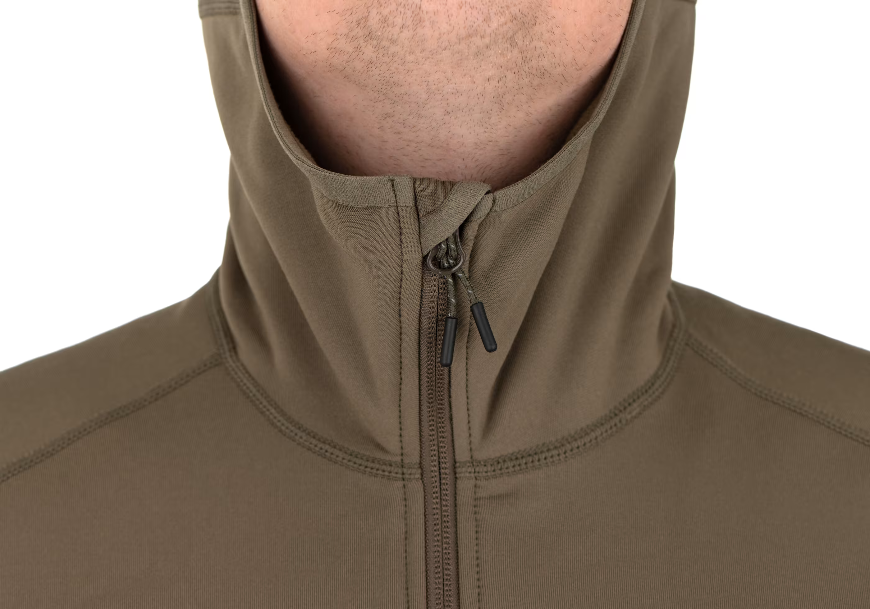 AD Fleece Hoody Stonegrey Olive