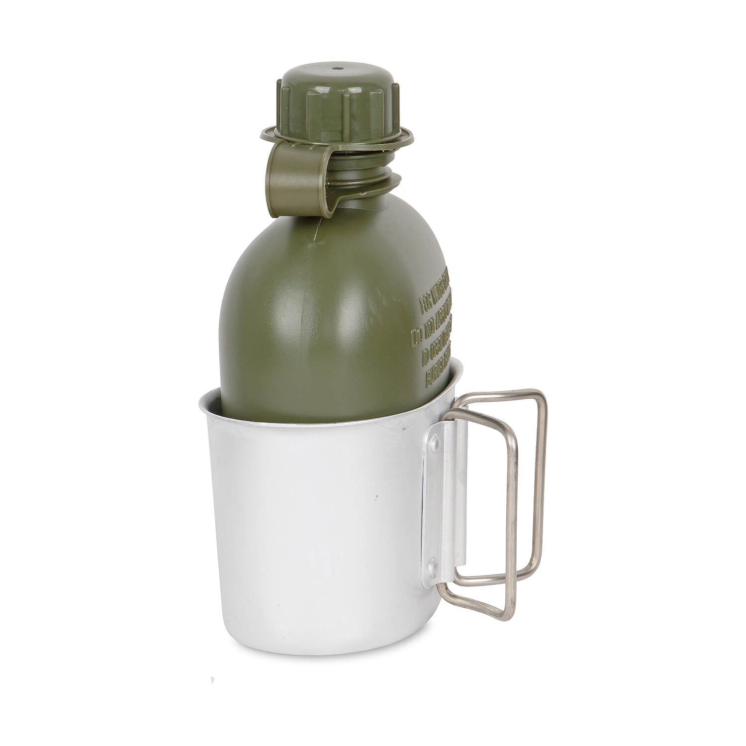 US Feldflasche mit Becher + Hülle flecktarn