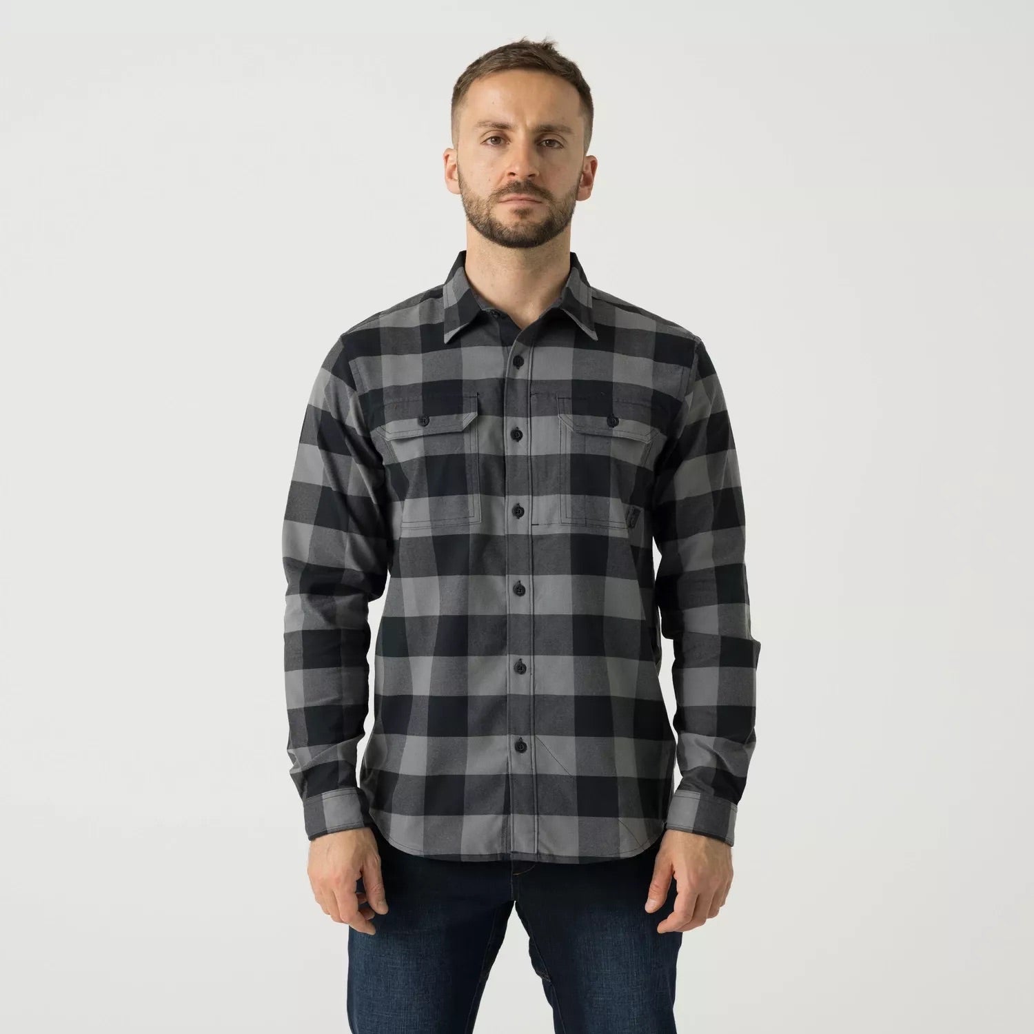 GreyMan Shirt - True Grey Checkered