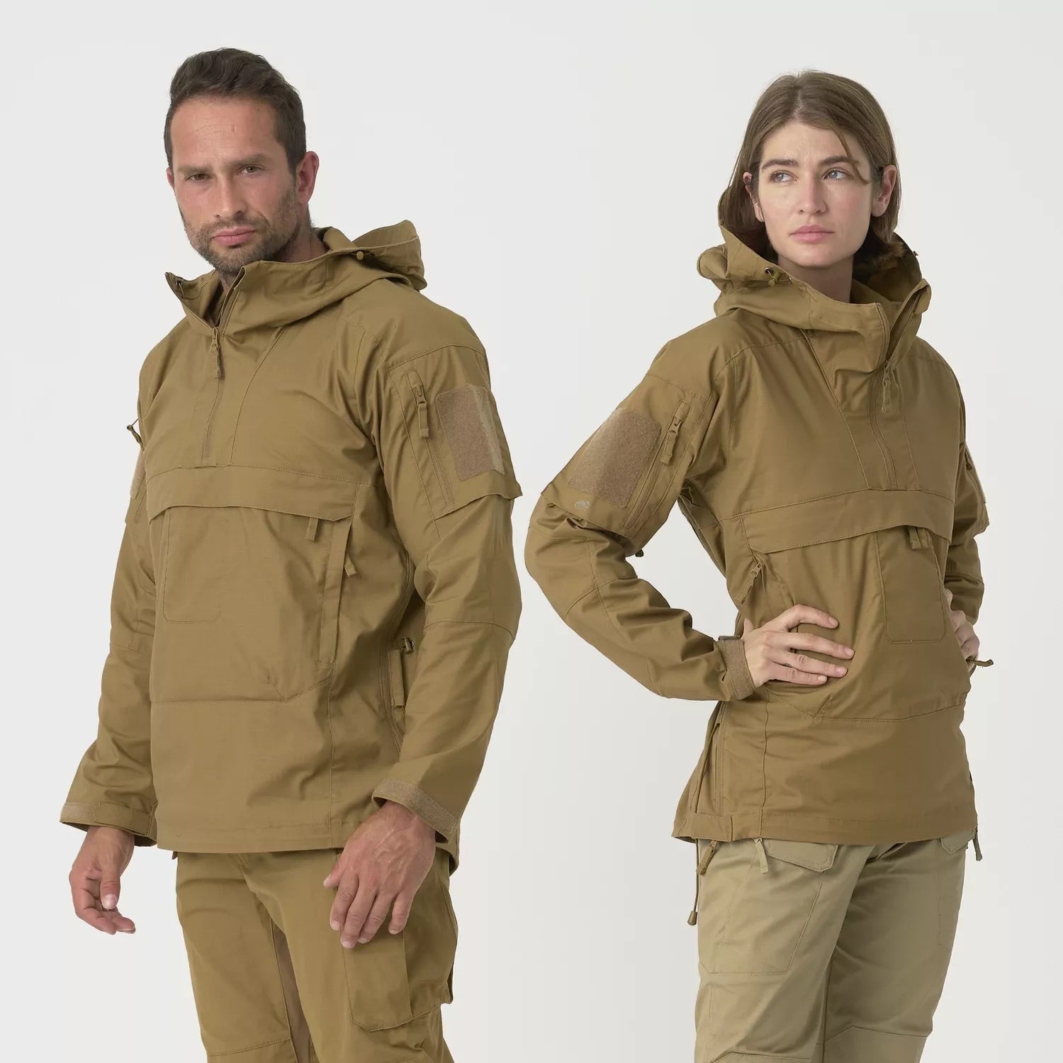 Tracer Anorak Jacket - Polycotton Stretch Ripstop - coyote