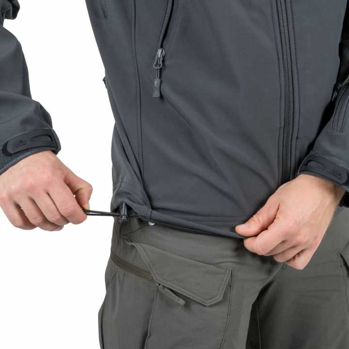Jacke Gunfighter - Shark Skin Windblocker schwarz
