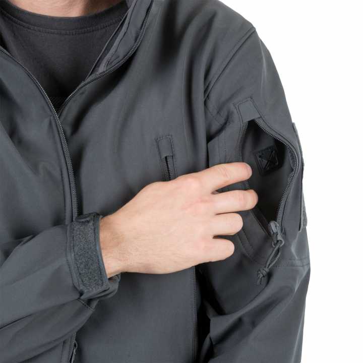 Jacke Gunfighter - Shark Skin Windblocker schwarz