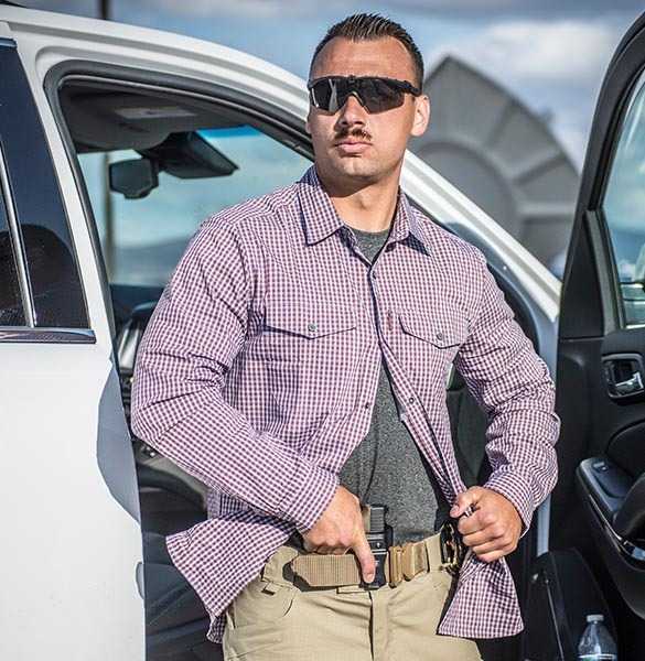 Covert Carry Long Shirt grau