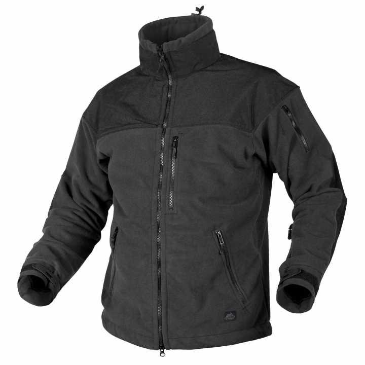 Classic Army Jacket - Fleece Windblocker schwarz